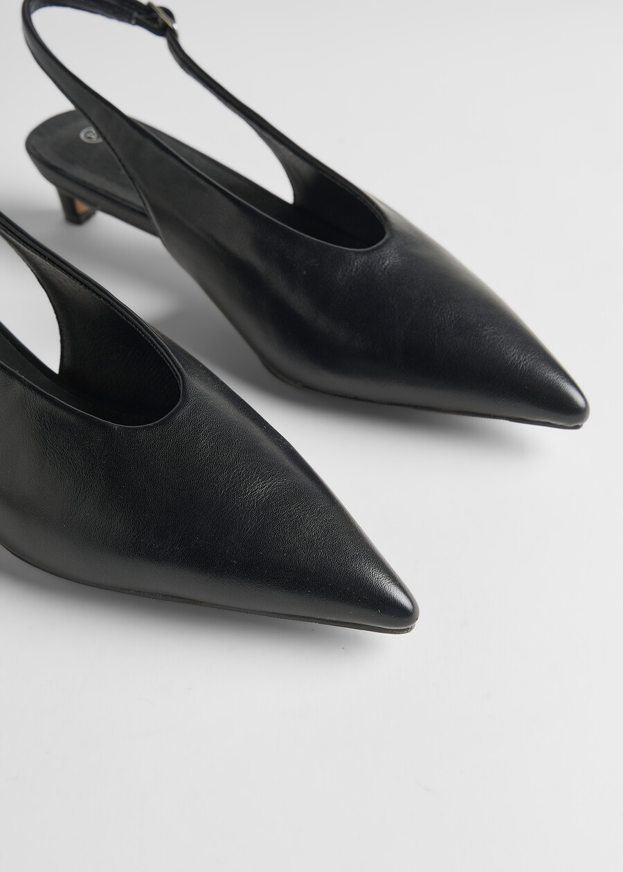 Slingback Sidney tacco basso NERO BLACK Donna , immagine n. 3