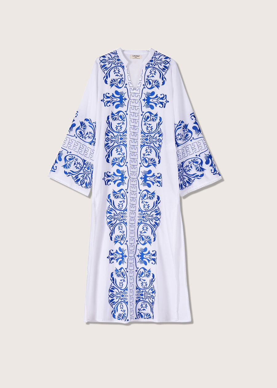 Aurea 100% cotton tunic dress BIANCO Woman , image number 4