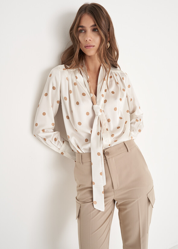 Camicia Camylla in satin BEIGE Donna null