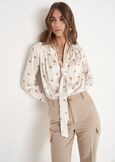 Camicia Camylla in satin BEIGE Donna immagine n. 1