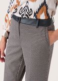 Clair houndstooth trousers NERO Woman image number 2
