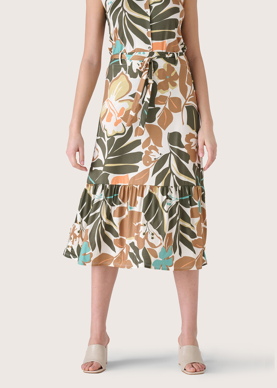 Gale-Jablo patterned skirt BEIGE NARCISO Woman , image number 2