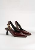 Slingback Smeralda con maxi fibbia ROSSO BORDEAUX Donna immagine n. 2