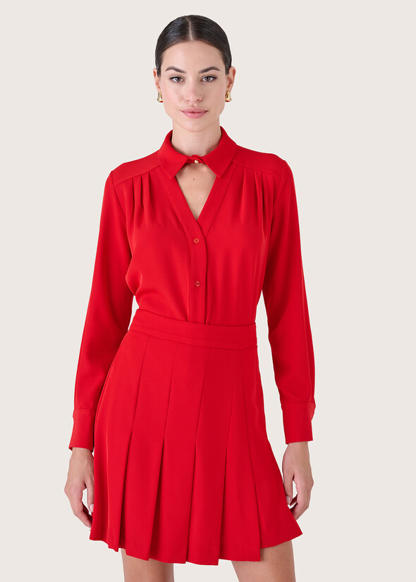 Camicia Clelia in cady ROSSO Donna null