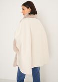 Mantella Morea con dettagli in ecopelliccia NERO BLACKBEIGE LATTE Donna immagine n. 4