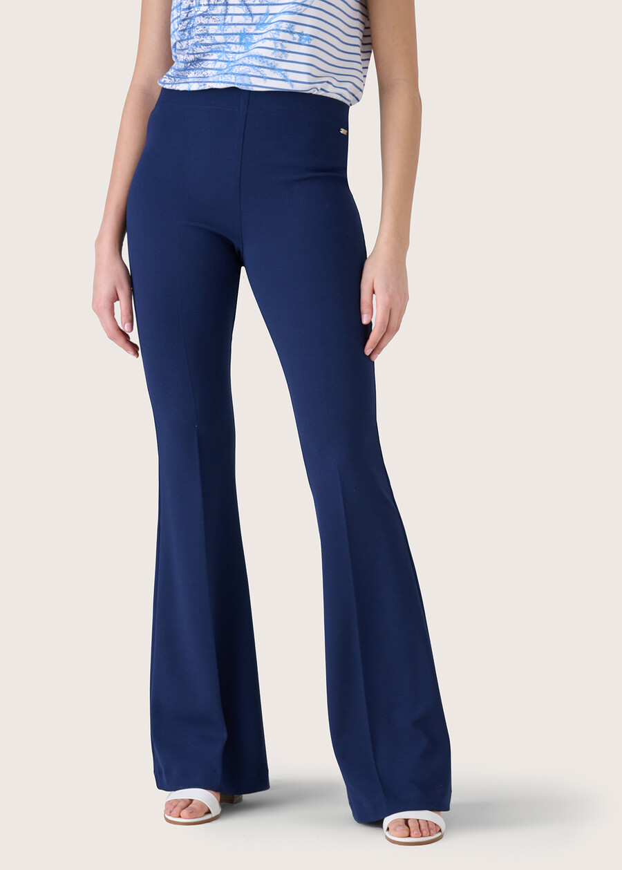 Victoria screp trousers BLUE OLTREMARE  Woman , image number 2