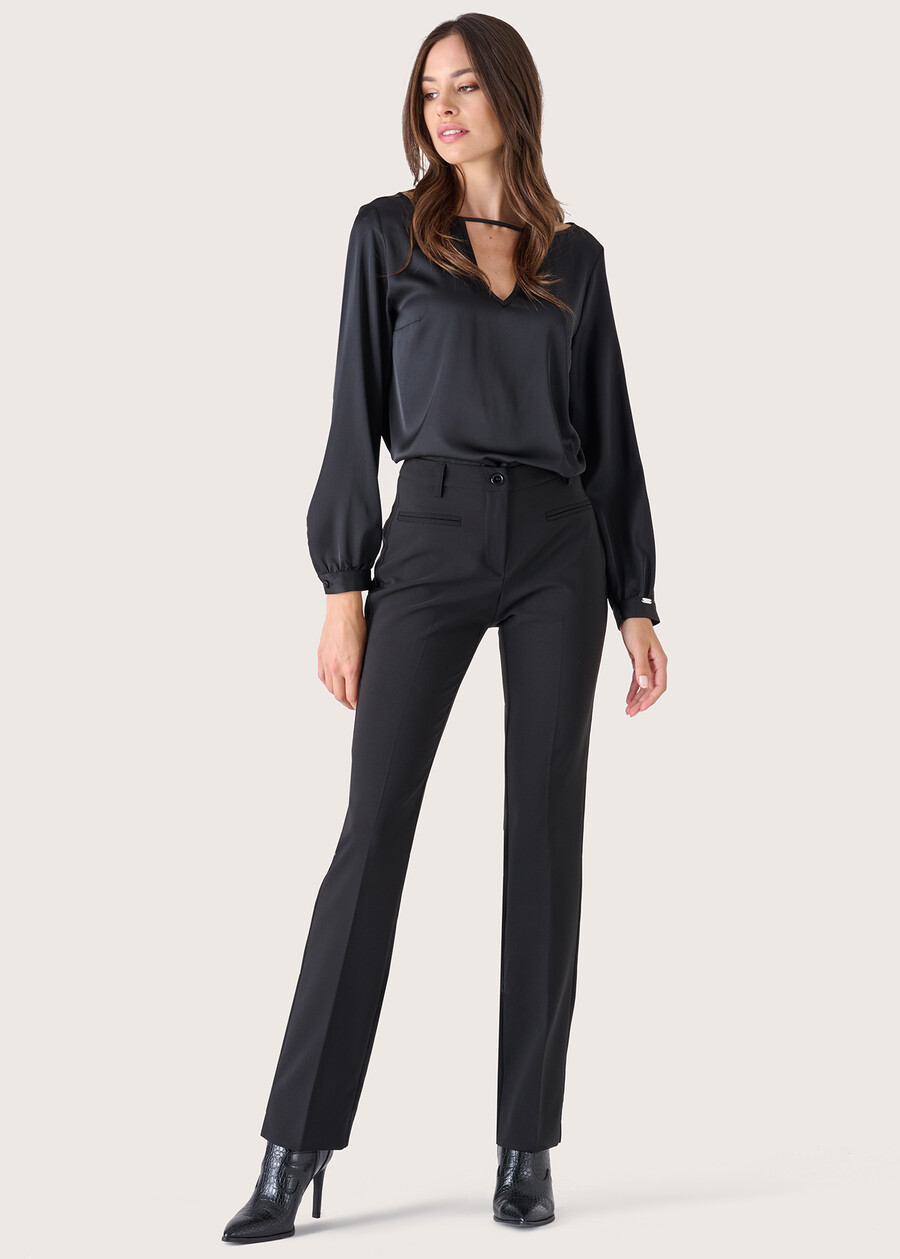 Pantalone Miranda gamba dritta NERO BLACK Donna , immagine n. 1