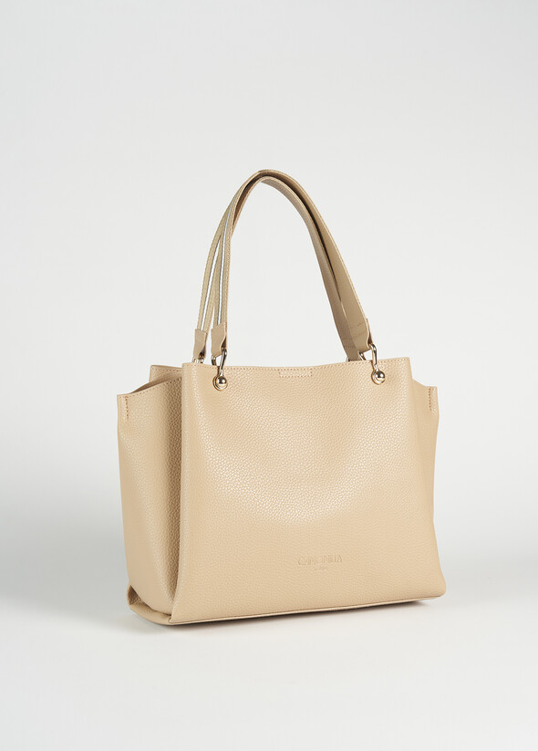 Borsa shopping Ballia in ecopelle BEIGE Donna null