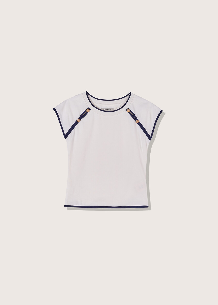 Suzette cotton t-shirt BIANCO Woman , image number 4