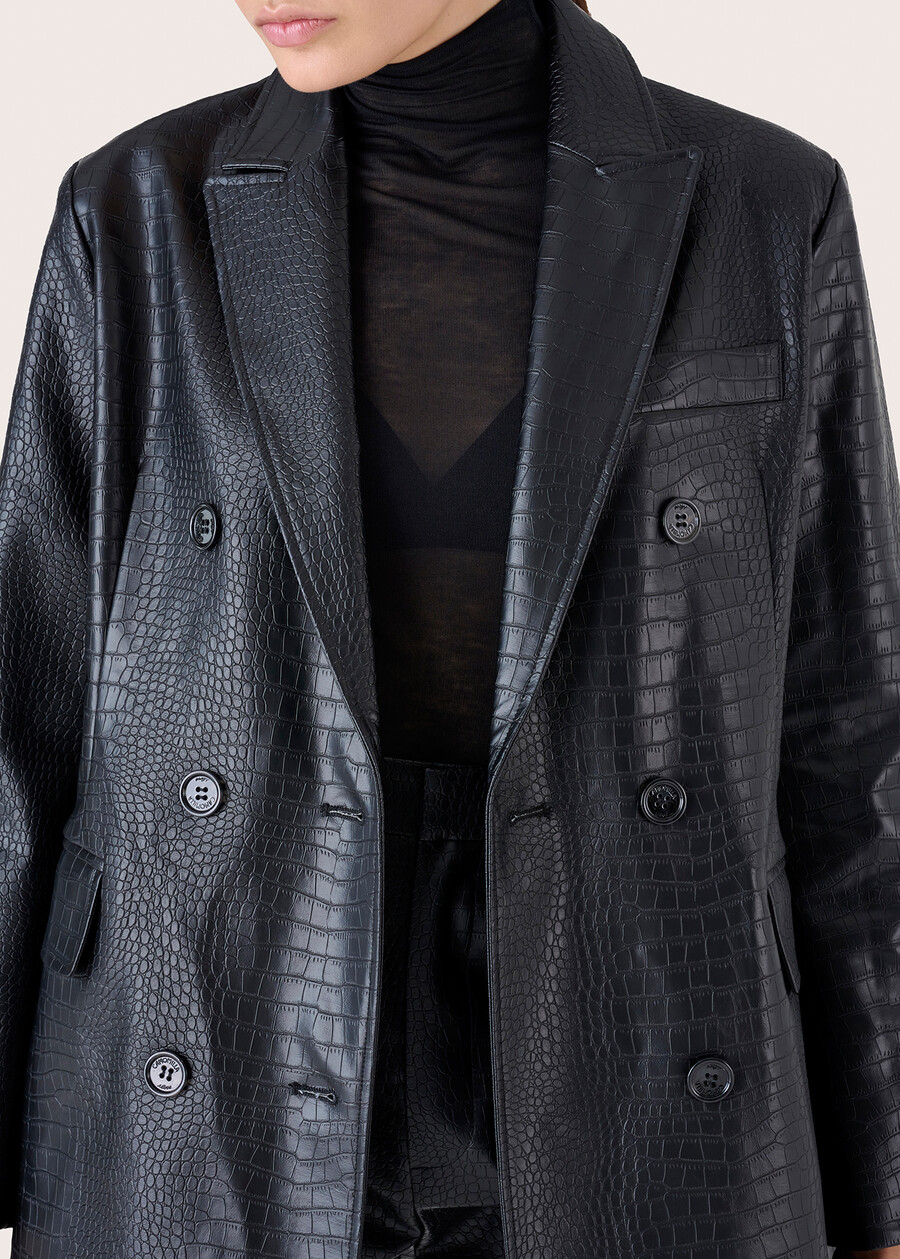 Giacca Gep in ecopelle NERO BLACK Donna , immagine n. 3