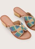 Scelum 100% genuine leather sandal BLU FRENCH Woman image number 2
