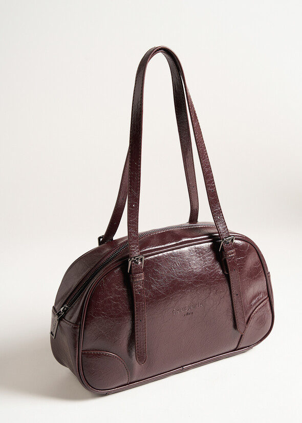 Bagary crinkled faux leather duffle bag VIOLA VINACCIA Woman null