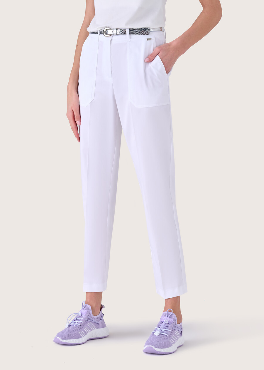 Pantalone Lara in cotone BIANCONERO Donna , immagine n. 2