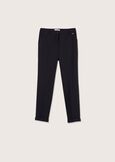 Pantalone Bellas in tessuto screp NEROBLUE OLTREMARE  Donna immagine n. 4