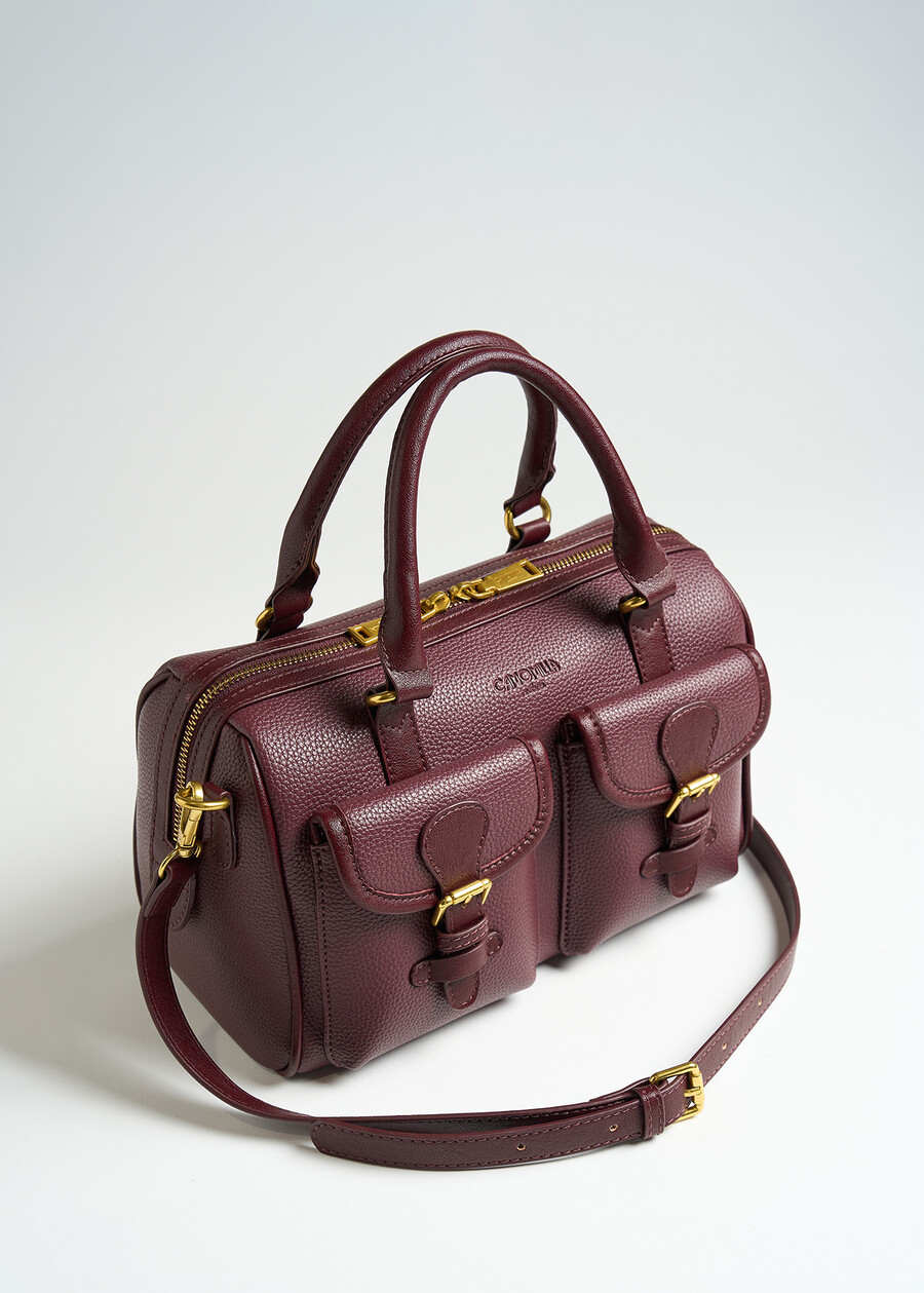 Borsa Barney bauletto stampa cervo ROSSO BORDEAUX Donna , immagine n. 3