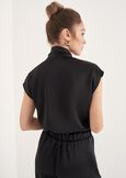 Blusa Cablo In Satin GRIGIO TORTORANERO BLACK Donna immagine n. 3