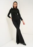 Skye lurex top with feather detail NERO Woman image number 4