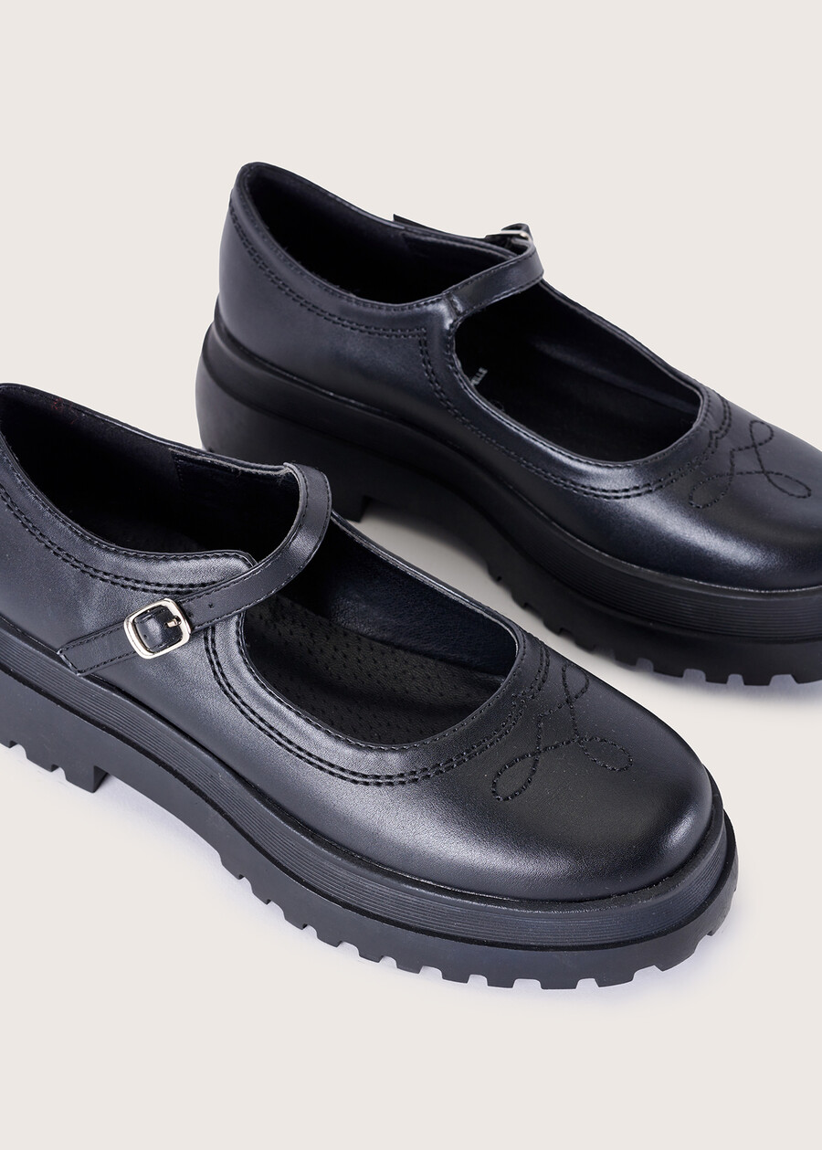 Scarpa Sira in ecopelle NERO BLACK Donna , immagine n. 3