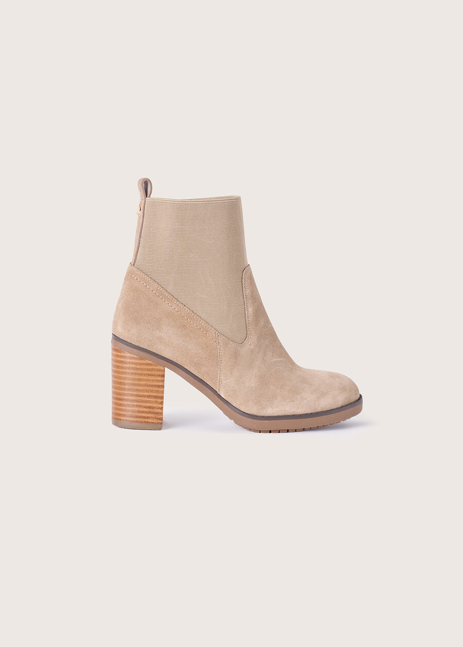 Sissi genuine suede ankle boot MARRONE TABACCO Woman , image number 3