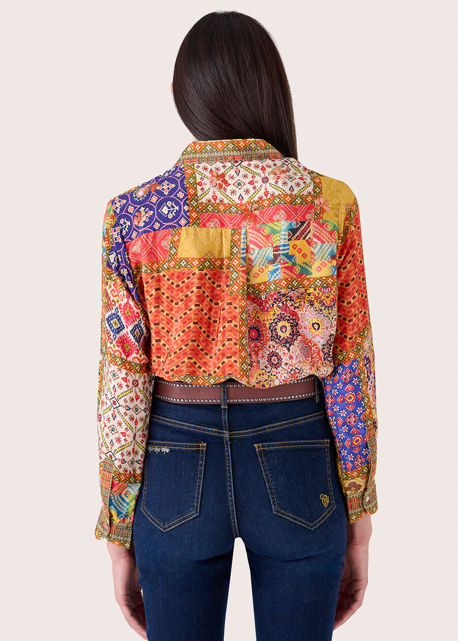 Camicia Crissy con ricamo ROSSO Donna , immagine n. 4