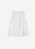 Ginevra 100% Cotton Skirt BIANCO WHITEBLU CELESTE Woman image number 5