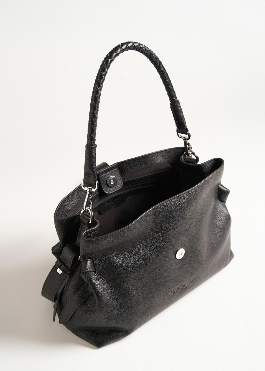 Tracolla Badya 100% pelle NERO BLACKVIOLA VINACCIA Donna , immagine n. 2