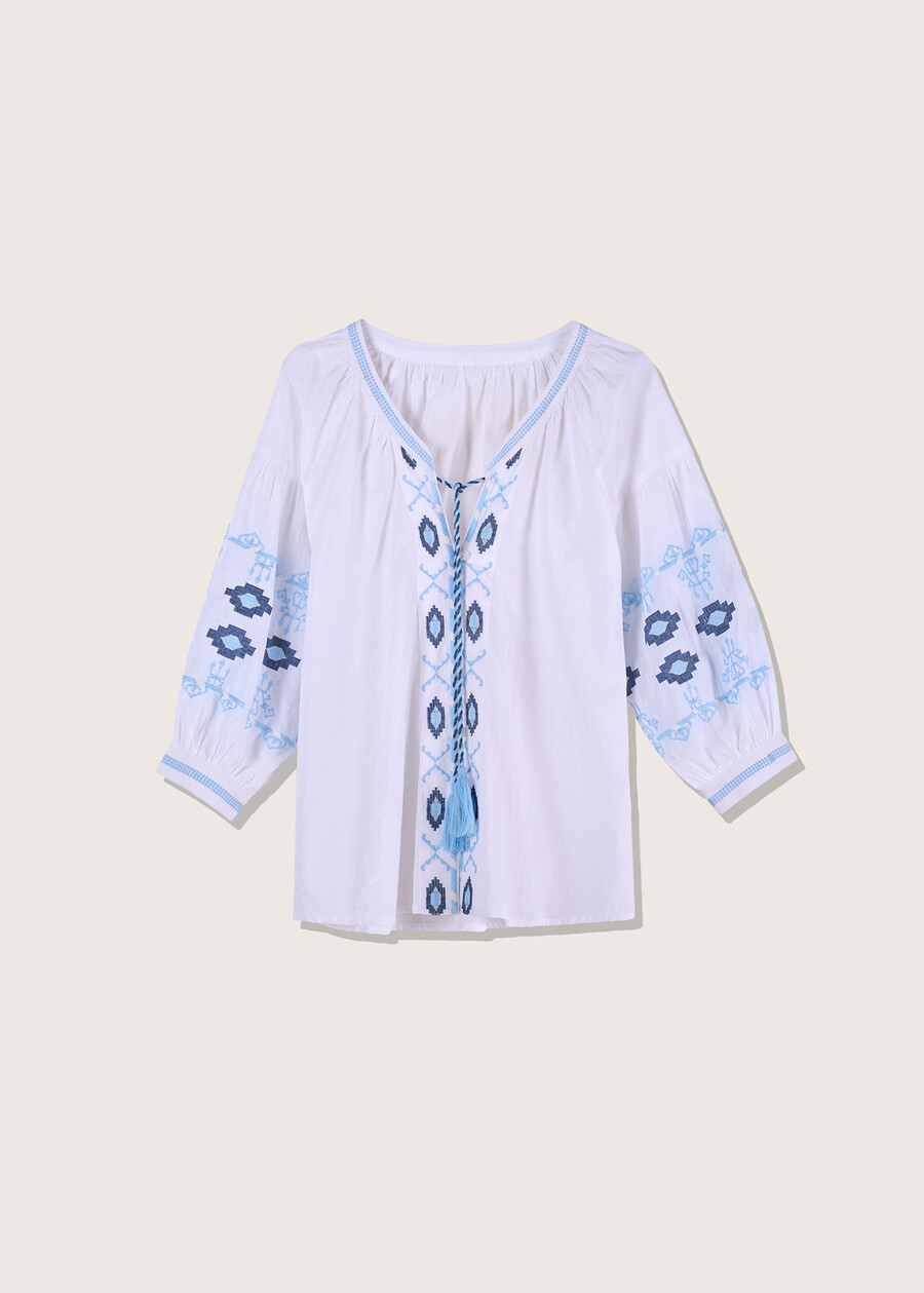 Camicia Cherry in 100% cotone BIANCO Donna , immagine n. 4