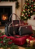 Gift Idea – Deer-Print Tote Bag e Leopard-Detail V NERO BLACK Woman image number 1