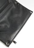 Blondie fold-over faux leather clutch NERO BLACKROSSO CHIANTI Woman image number 4