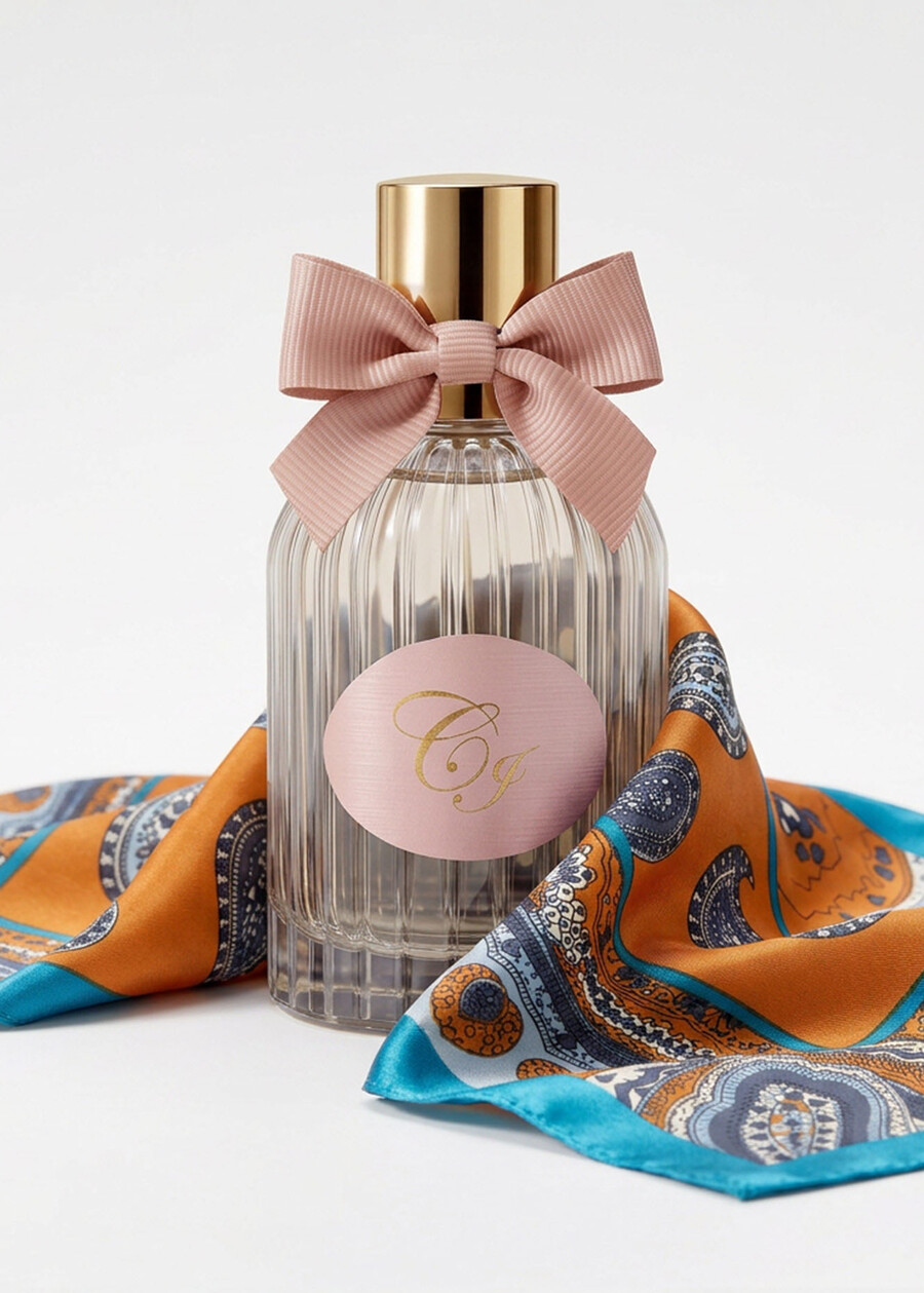 IDEA REGALO KIT FOULARD COLORATO E PROFUMO CI ARANCIONE Donna , immagine n. 1