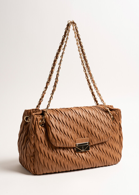 Pochette Babes Big trapuntata MARRONE CARAMELLO Donna null