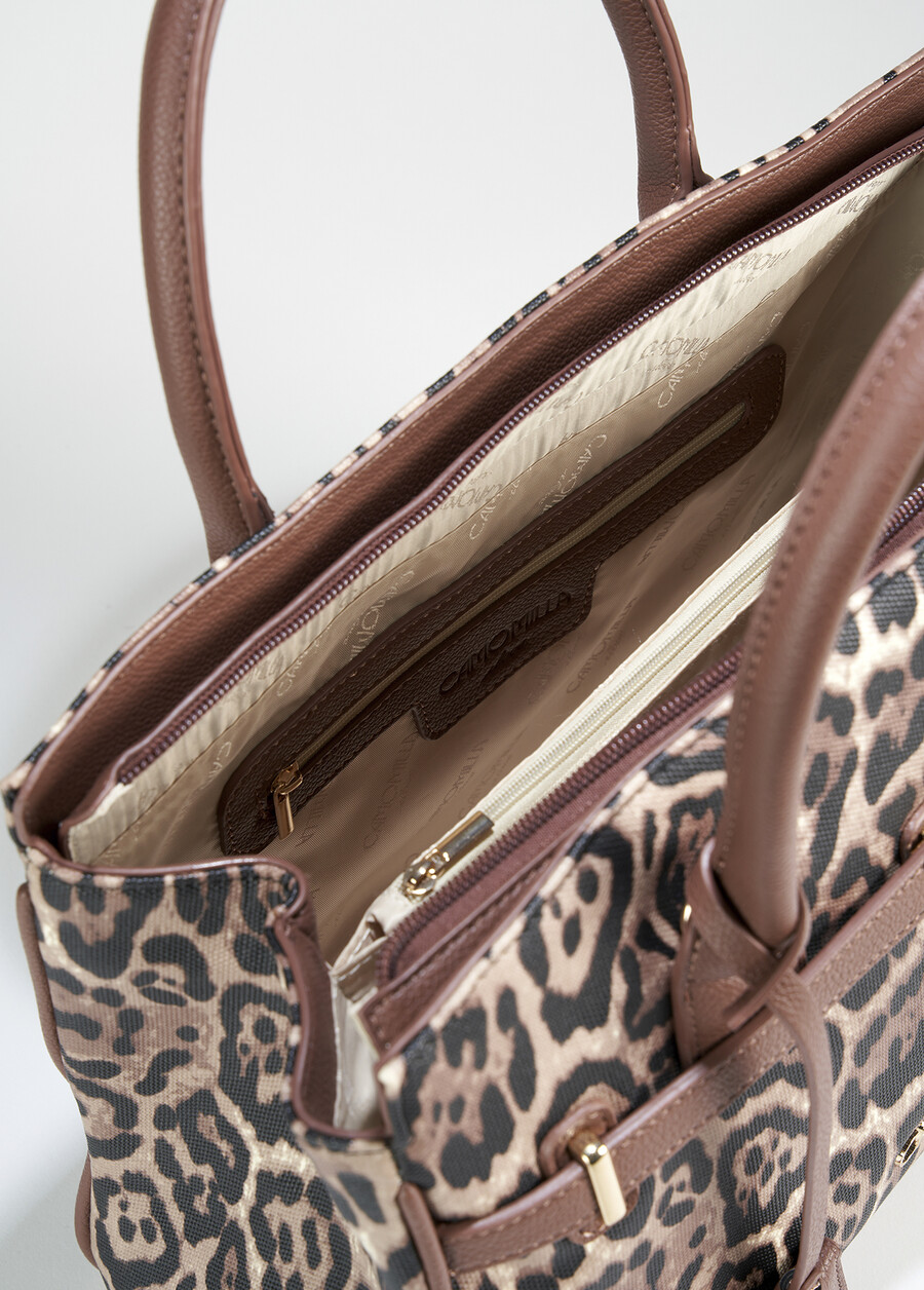 Belly Black animalier shopping bag NERO BLACK Woman , image number 4