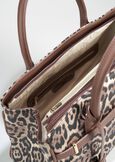 Belly Black animalier shopping bag NERO BLACK Woman image number 4