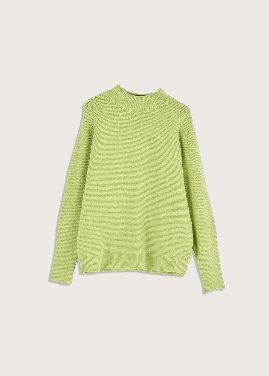 Molly boat neck jersey VERDE PEABEIGE TAUPE Woman , image number 1