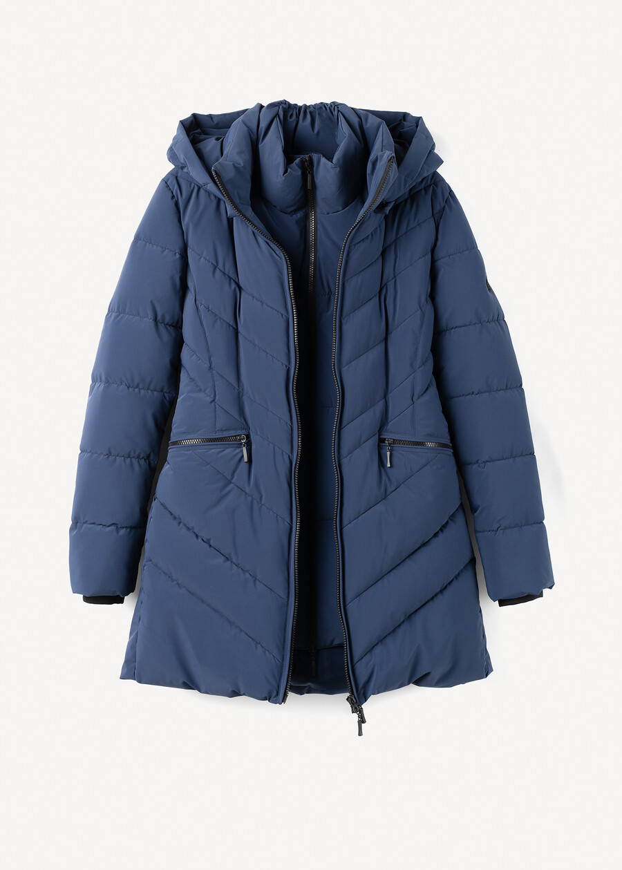 Piky padded jacket with belt BLU MIDNIGHTOYSBL Woman , image number 8