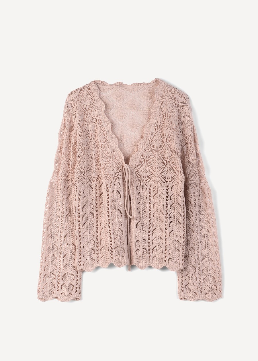 Cardigan Maris con profili ondulati ROSA Donna , immagine n. 4