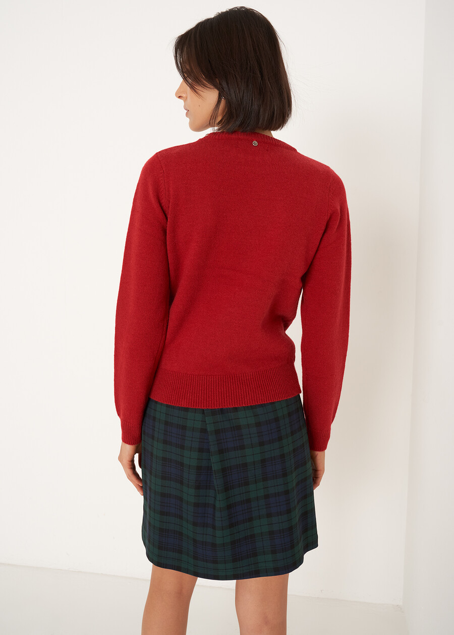 Marisol sweater with jewel detail ROSSOBEIGE LATTE Woman , image number 3