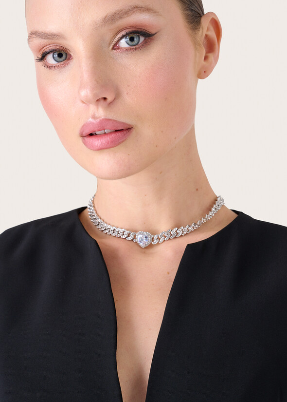 Gloria strass and crystal necklace  Woman null