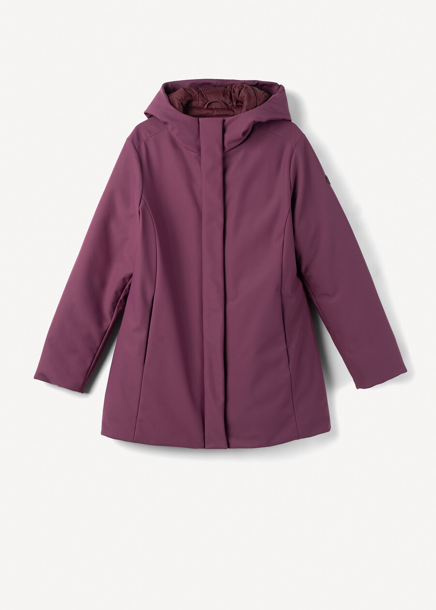 Piotr padded jacket with hood BLU MIDNIGHTVIOLA VINACCIA Woman , image number 8