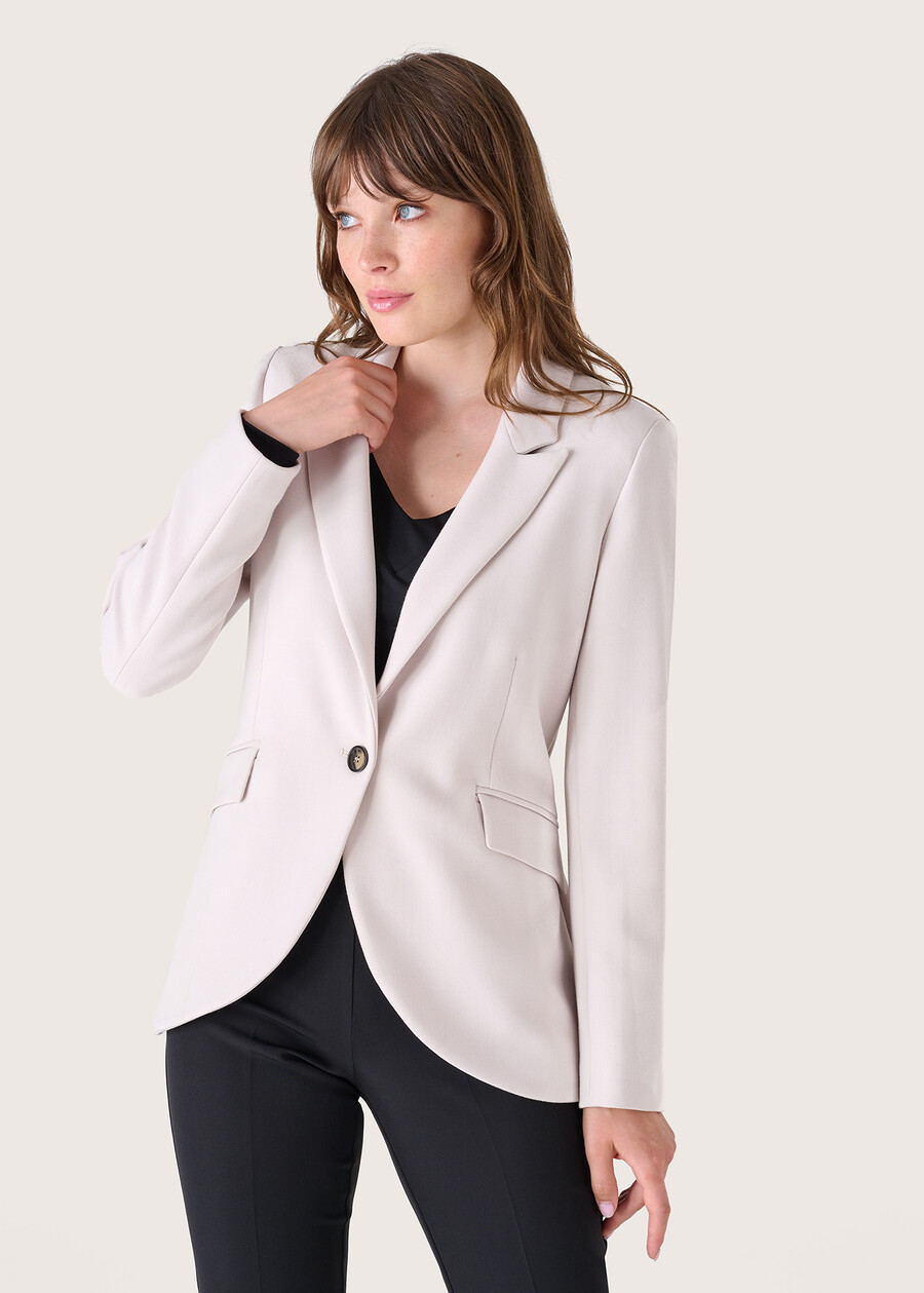 Giulietta blazer in triple crepe BEIGE LANA Woman , image number 1