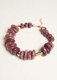 Girocollo geometrico in resina ROSSO BORDEAUX Donna immagine n. 1