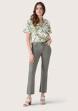 Jacqueline flared trousers ROSSO GERANIOVERDE ASPARAGO Woman image number 1
