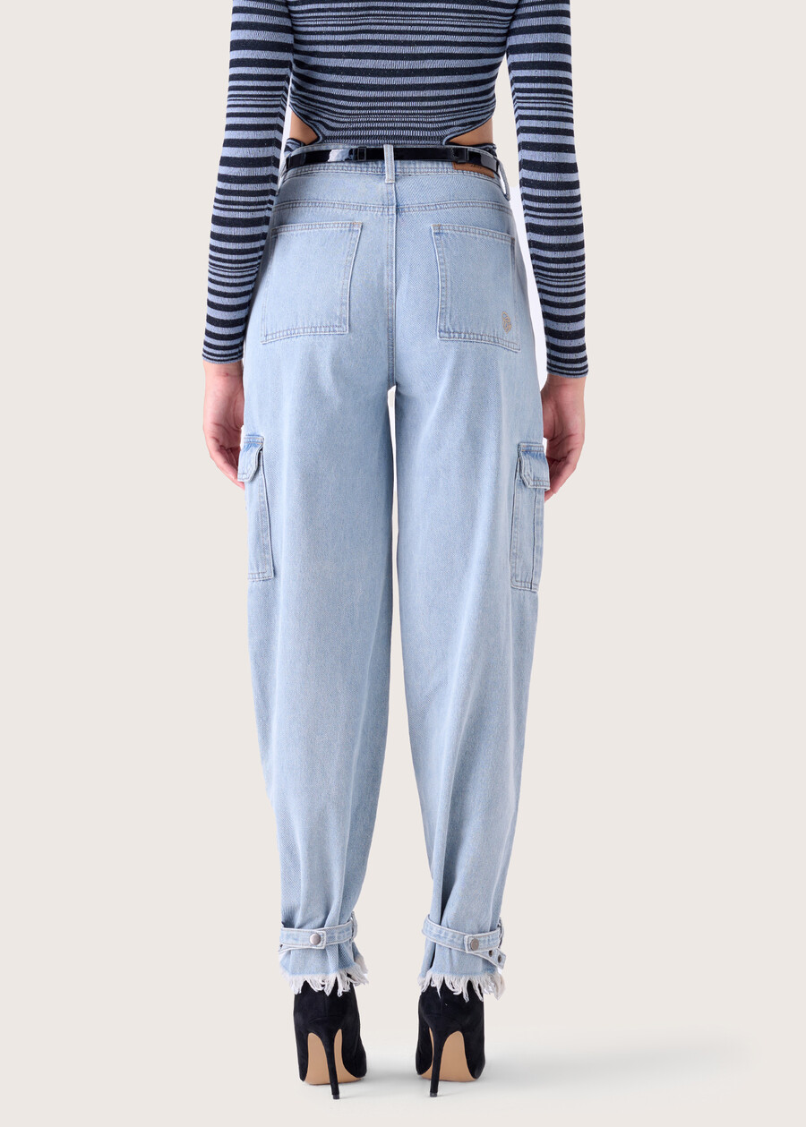 Pantalone Danielle 100% cotone denim DENIM LIGHT DENIM Donna , immagine n. 4