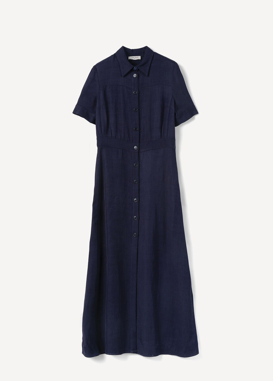 Amelia linen-viscose shirt dress BLU Woman , image number 5