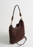 Borsa Byss shopping in crochet MARRONE Donna immagine n. 3