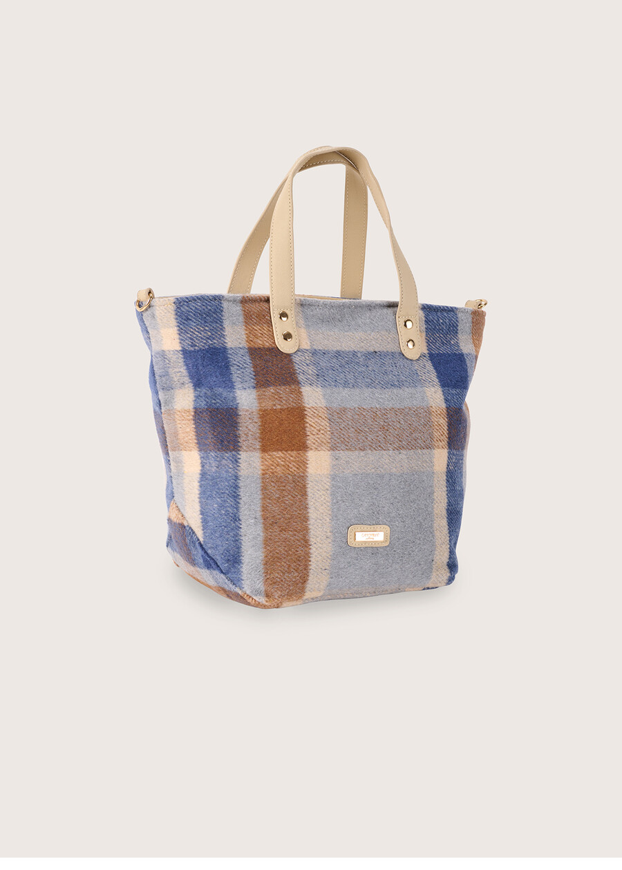 Borsa shopping Bucaneve macro check  Donna , immagine n. 2