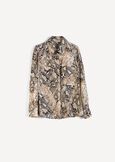 Cler python print shirt BEIGE Woman image number 5