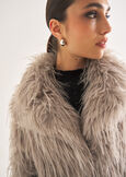 Gessica faux fur jacket GRIGIO PERLA Woman image number 2