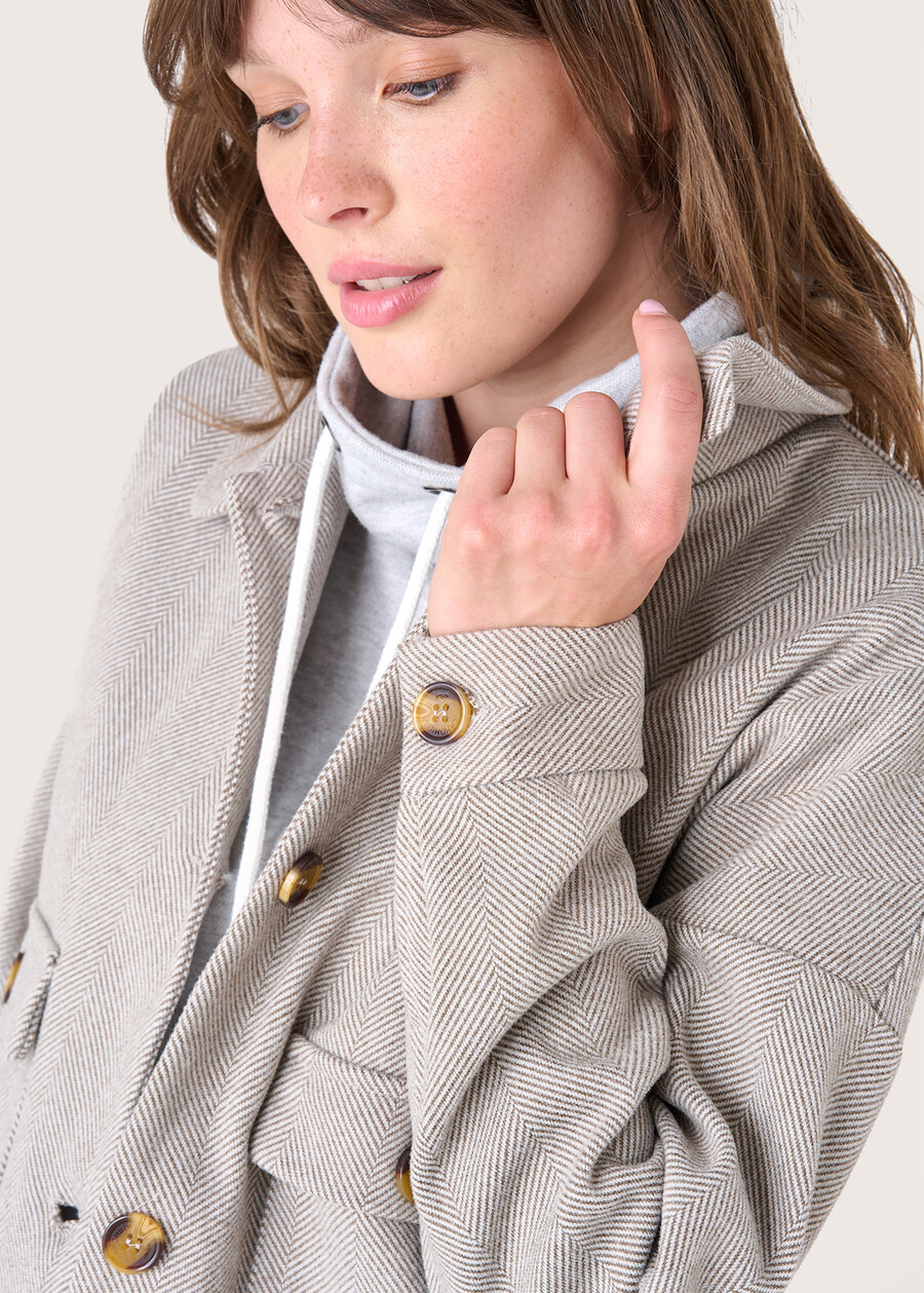 Coprispalle in panno Carlo BEIGE LANA Donna , immagine n. 2