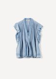 Top Tailer viscosa e merletto DENIM MEDIUM DENIM Donna immagine n. 5